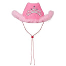 Women's Pink West Cowgirl Hat Girls Tiara Feather Felt Western Sequin Cowboy Cap Costume Party Dress Jazz Caps Cosplay Props