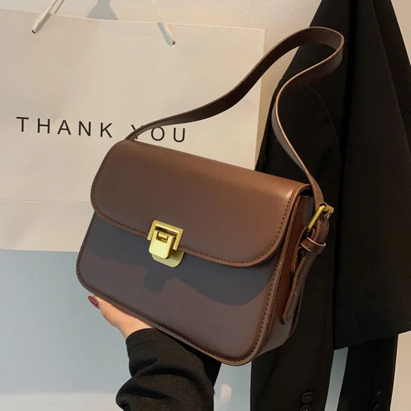 New Women's Shoulder Bag Handbag Messenger Bag Preppy Style Female Vintage Envelope Bag High Quality Briefcase