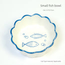 Little Hamster Food Basin Ceramic Rice Bowl Flower and Mouse Djungarian Hamster Special Daily Necessities Cage Toy Set Food Bowl