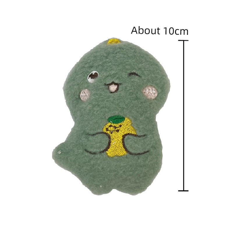 Pet Dinosaur Toy Dog Molar Sound Stuffed Doll Molar Tooth Cleaning Bone Teddy Bichon Small Toy