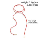 Summer Boho Necklace Long Rope Choker Necklace Velvet Strap Rope Choker Chain for Women Girls Party Jewelry Ornament