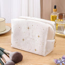 Star Cosmetic Bag for Women Travel Portable Toiletry Bag Soft Velvet Cosmetics Makeup Brush Lipstick Storage Bag Organizer Pouch