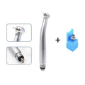 Dental Handpiece Ceramic Bearing Kit LED Light High Speed 3 Water Spray with Rotor 2/4 Holes E-generator Air Turbine Push Button