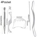 1/2/4/5/7pcs Stainless Steel Gua Sha Scraping Massage Tool IASTM Tools Help Relieve Sore Muscles,Soft Tissue Mobilization Tool