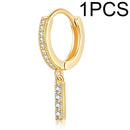 A-Z Letters Initial pendant earrings Hoop Earrings men Golden Color Jewelry Earring Aretes Alphabet name earrings women 1pcs