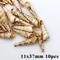 5-20pcsAcrylic Gold Plated Color Conch Sea Shell Charms Pendants Beads Jewelry Making Accessories DIY Handmade Necklace Bracelet