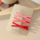 3Pcs/Set Women Girls solid Simplicity frosted Hair Clips Adult Alloy Barrettes Hairpins Female Fashion Hair Accessories