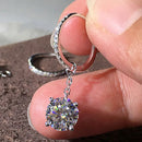 2024 New Bride Engagement Wedding Jewelry Elegant Shiny Mosan Diamond Beautiful Gift Milan Girl Fashion Pendant Earrings