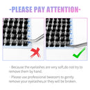 رموش Abonnie Lash Clusters DIY C/D Curl Mega 60 Segmented Fluffy Volume Single Clusters