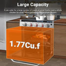 21 Inch RV Gas Range Stove 12V. Gas Range Oven for RV Use with 3 Burners 1.77 Cu.Ft. Capacity Gas Oven Open Flame