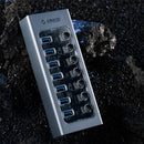 ORICO Powered USB Hub Splitter Socket with 7/10/13/16 Ports USB 3.0 Extension with On/Off Switches 12V Power Adapter for PC