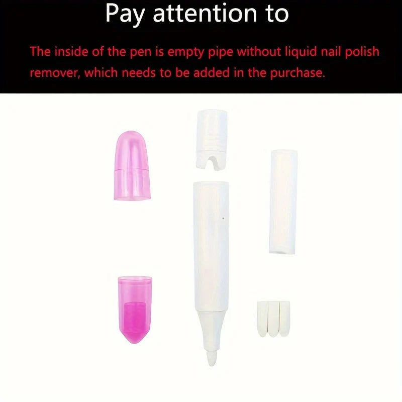 1pc Nail Polish Remover Nail Enhancement Tool Edge Modifier Pen Nail Polish Correction Nail Remover Pen Convenient Washing Nail