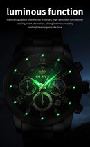 OLEVS 3660 Mens Watch Business Simply Original Quartz Watch Waterproof Luminous Watch For Man Multifunctional Chronograph Reloj