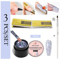 2/3pcs Extension Nail Polish Set Clear White Pink Gold Foil Glitter Quick Builder Gel Uv Led Nail Glue Nail Tips Extension Kit