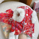 New Winter Warm Dog Jacket Pet Puppy Chinese Styles Embroidery Clothes New Year Costume Jackets Chinoiserie New Year Dog Clothes