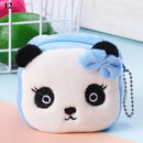 Cartoon Plush Animal Shape Mini Wallet Cute Pig Cat Sheep Wallets Creative Lovely Rabbit Plush Coin Purse Women Bag Accessories