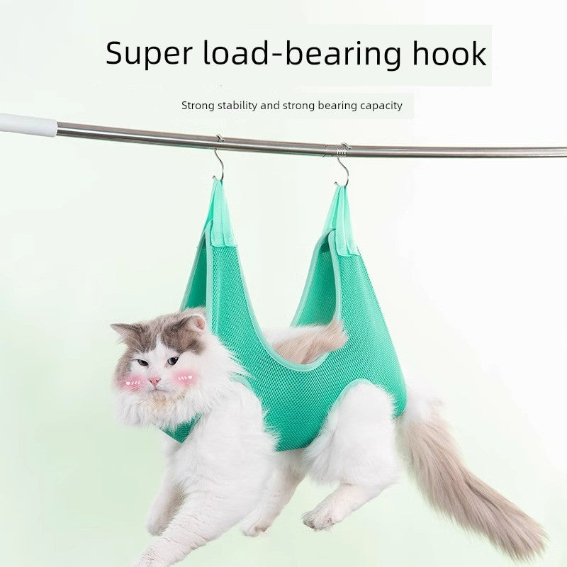 Dog Trimming Bath Cat Bag Shaving Foot Hair Anti-Bite Hammock
