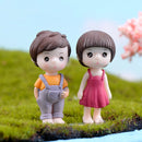 Miniature Fairy Garden Accessories Cute Kawaii Lovers Ornament Statue Figurines Home Garden Landscape Dollhouse Terrarium Decor