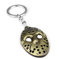 Horror Movie Friday Keychain Jason Voorhees Mask Machete Alloy Key Chains Fan Gift Jewelry