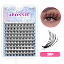 رموش Abonnie Lash Clusters DIY C/D Curl Mega 60 Segmented Fluffy Volume Single Clusters