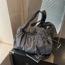 Nylon Cloth Bag Women Tote Bag Large Capacity Summer 2024 New All-Match Ins One-Shoulder College Student Class Bag Lady Handbag