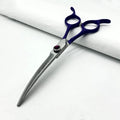 Professional Curved Dog Grooming Scissors 440C Stainless Steel Pet Cutting Shears Safety Trimming For Dogs Cats