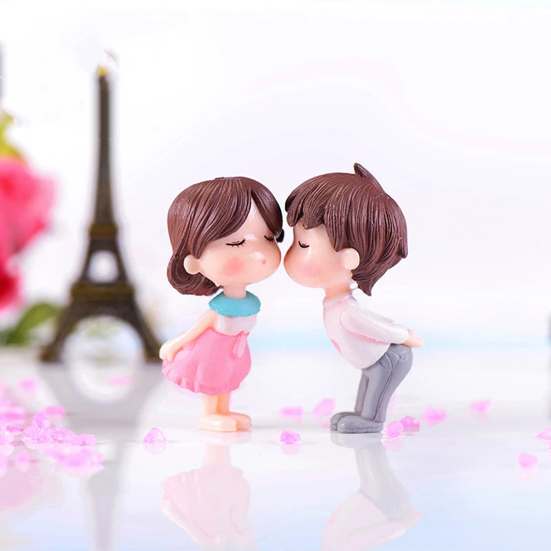 Miniature Fairy Garden Accessories Cute Kawaii Lovers Ornament Statue Figurines Home Garden Landscape Dollhouse Terrarium Decor