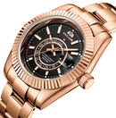 Automatic Watch for Men Mechanical Movement Stainless Steel Rose Gold Blue Luxury Sky 40mm Reloj Hombre Baratos