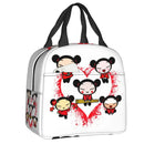 Cartoon Anime Pucca Lunch Bag Women Cooler Warm Thermal Insulated Lunch Box for Work School Office Picnic Food Tote Bags