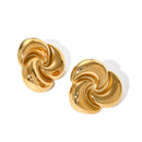 PRISCA | Designer Water Drop Earrings Women Stainless Steel 18K Gold Sweatshirts Fashion Gift 2024