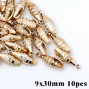 5-20pcsAcrylic Gold Plated Color Conch Sea Shell Charms Pendants Beads Jewelry Making Accessories DIY Handmade Necklace Bracelet