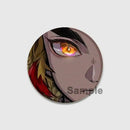 58/32/44mm Anime Demon Slayer Round Brooches Cartoon Lapel Pins Cosplay Badges Backpack Clothes Bag Jewelry Accessories Gifts