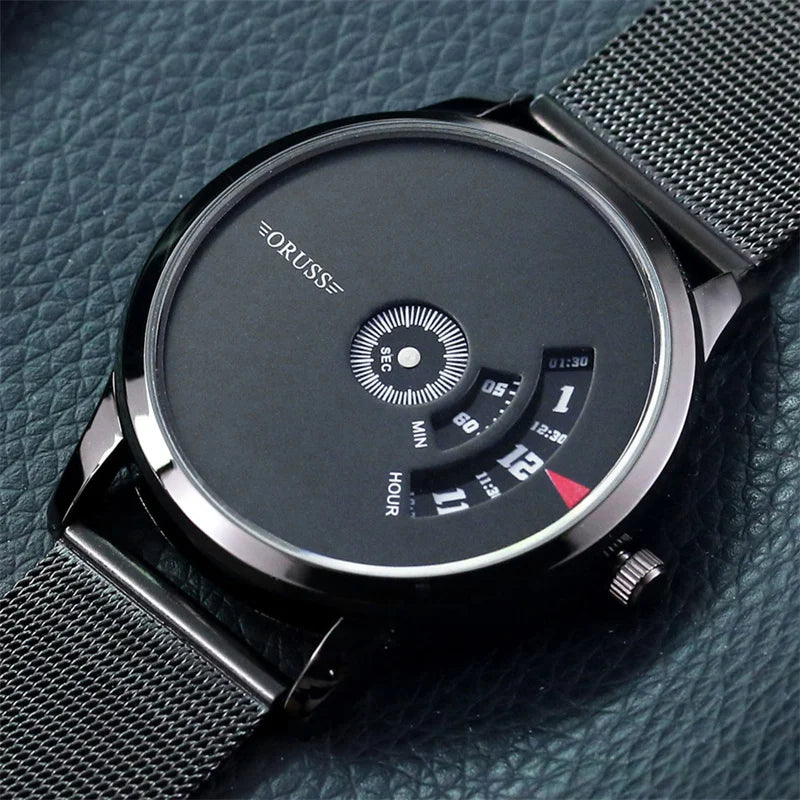 Automatic Movement Watch Men's Net With Authentic Waterproof Brand Steel Watch Black Technology Watch