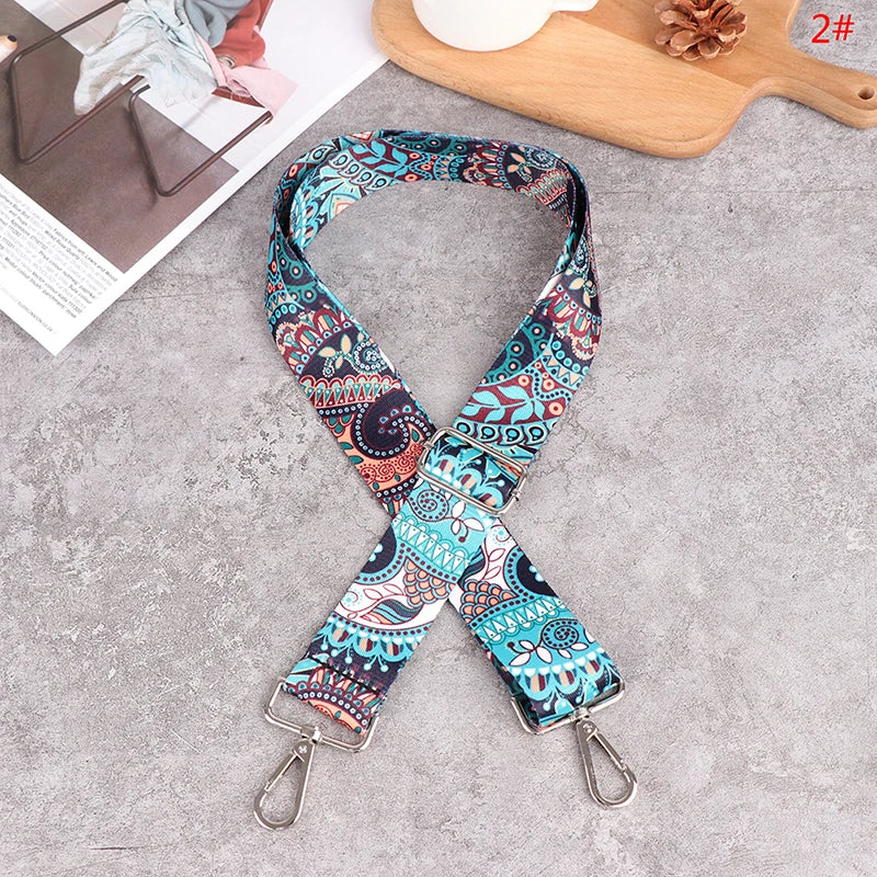 138cm Bag Handle Bag Strap For Women DIY Shoulder Rainbow Handbag Accessories Cross Body Messenger Nylon Belts Bag Straps