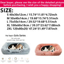 New Large Dog Bed Dog Plush Pet Bed Winter Thickened Pad Dog Sleeping Bed Sofa Removable Pad Dog Small Large Dog square kennel