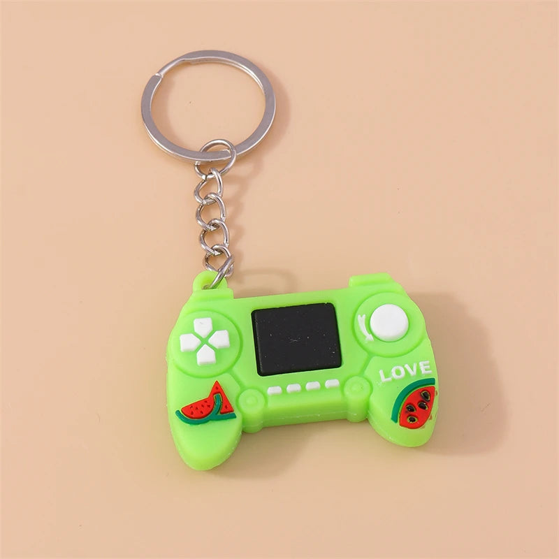 Cute Game Machine Keychains Resin Game Console Charms Keyrings Souvenir Gifts for Women Men Handbag Pendants Key Chains