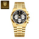 POEDAGAR Luxury Man Quartz Watch Sport Military Watch For Men Waterproof Luminous Date Chronograph Stainless Steel Men's Watches