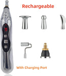 Electric Acupuncture Pen Body Muscle Massager 5 In 1 EMS Acupressure Pen Microcurrent Gua Sha Back Scraper Neck Foot Relaxation