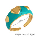 Heart Enamel Ring, Neon Pink Orange Turquoise Blue Pendant Oil Dropped, Sweet Romantic Party Jewelry Wholesale P33