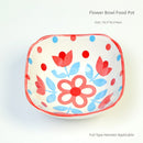 Little Hamster Food Basin Ceramic Rice Bowl Flower and Mouse Djungarian Hamster Special Daily Necessities Cage Toy Set Food Bowl