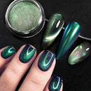Reflective Magnetic Nail Powder Black Blue Chameleon Glitter Dust Metallic Chrome Shiny Pigment Nail Art Manicure Decoration DIY