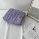Pure Color Twist Knit Wool Blends Scarf Autumn Winter Lady Men Neckerchief Lovers Student Soft Warm Pashmina Shawl Muffler