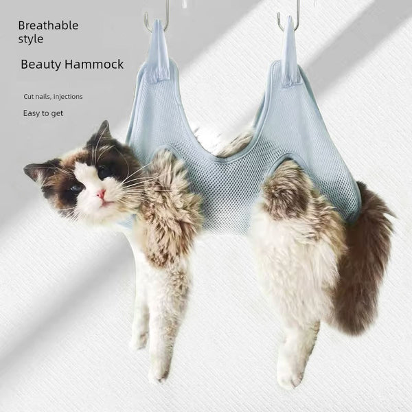 Dog Trimming Bath Cat Bag Shaving Foot Hair Anti-Bite Hammock
