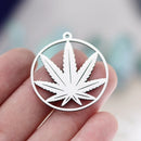 3pcs Vintage Lotus Flower/Potted Plant/Maple Leaf Art Line DIY Tassels Earrings Necklace Jewelry Making Titanium Steel Pendant