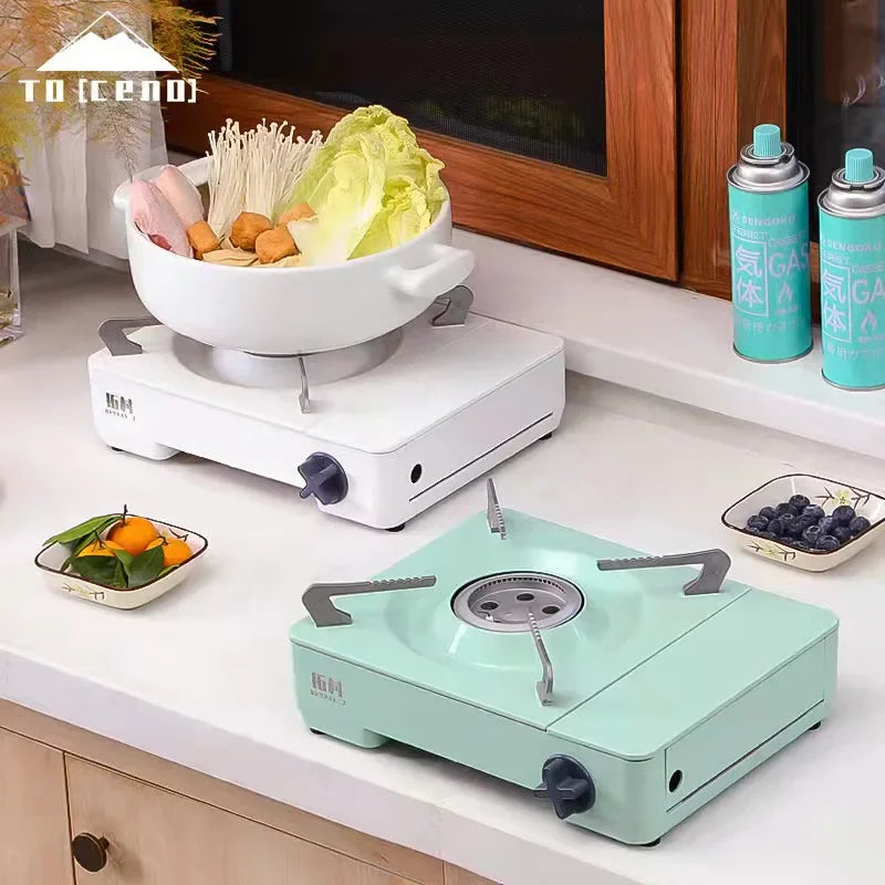 South Korea Portable Gas Stove Household Portable Cass Stove Travel  Windproof Barbecue Stove Hot Pot