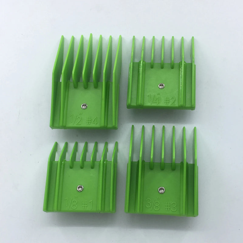 Juego de 4 cuchillas para cortadora de mascotas, guía de accesorios, peine de tamaño estándar, compatible con cuchillas Oster A5.