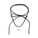 Summer Boho Necklace Long Rope Choker Necklace Velvet Strap Rope Choker Chain for Women Girls Party Jewelry Ornament