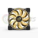 PC Case Fan Metal Sticker ROG MSI AORUS Label Gold-plated Cooling Fan Sticker Chassis Sticker GPU Decorative Sticker