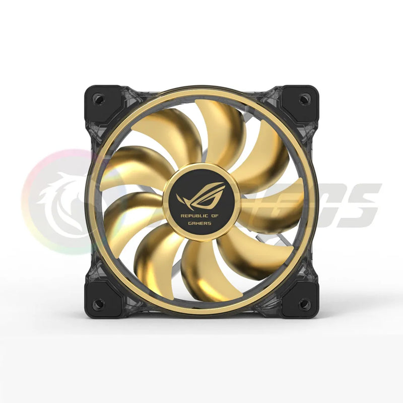 PC Case Fan Metal Sticker ROG MSI AORUS Label Gold-plated Cooling Fan Sticker Chassis Sticker GPU Decorative Sticker