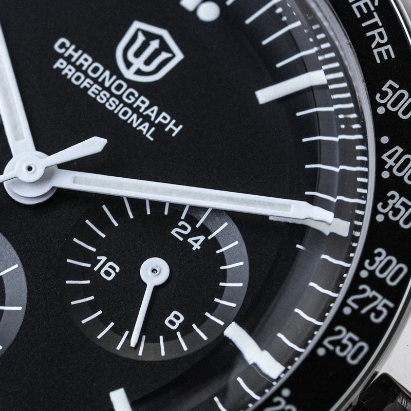 Watchdives WD1863 Quartz Watch Stainless Steel VK63 Chronograph Movement Sapphire Luminous 10Bar Waterproof 39mm Men Watches